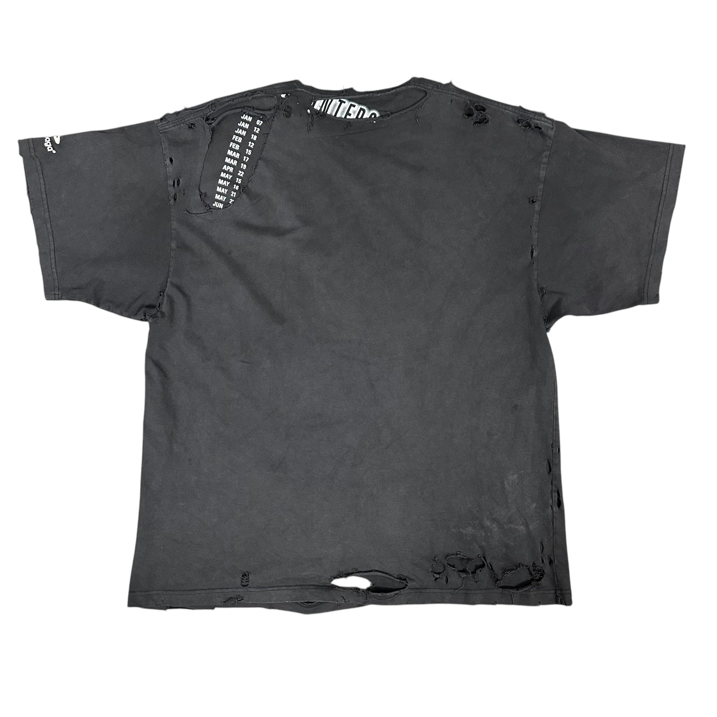 Balenciaga Black Oversized Repaired Tee