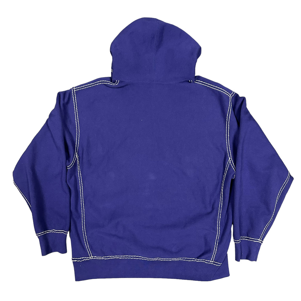 Supreme Big Stitch Purple Hoodie