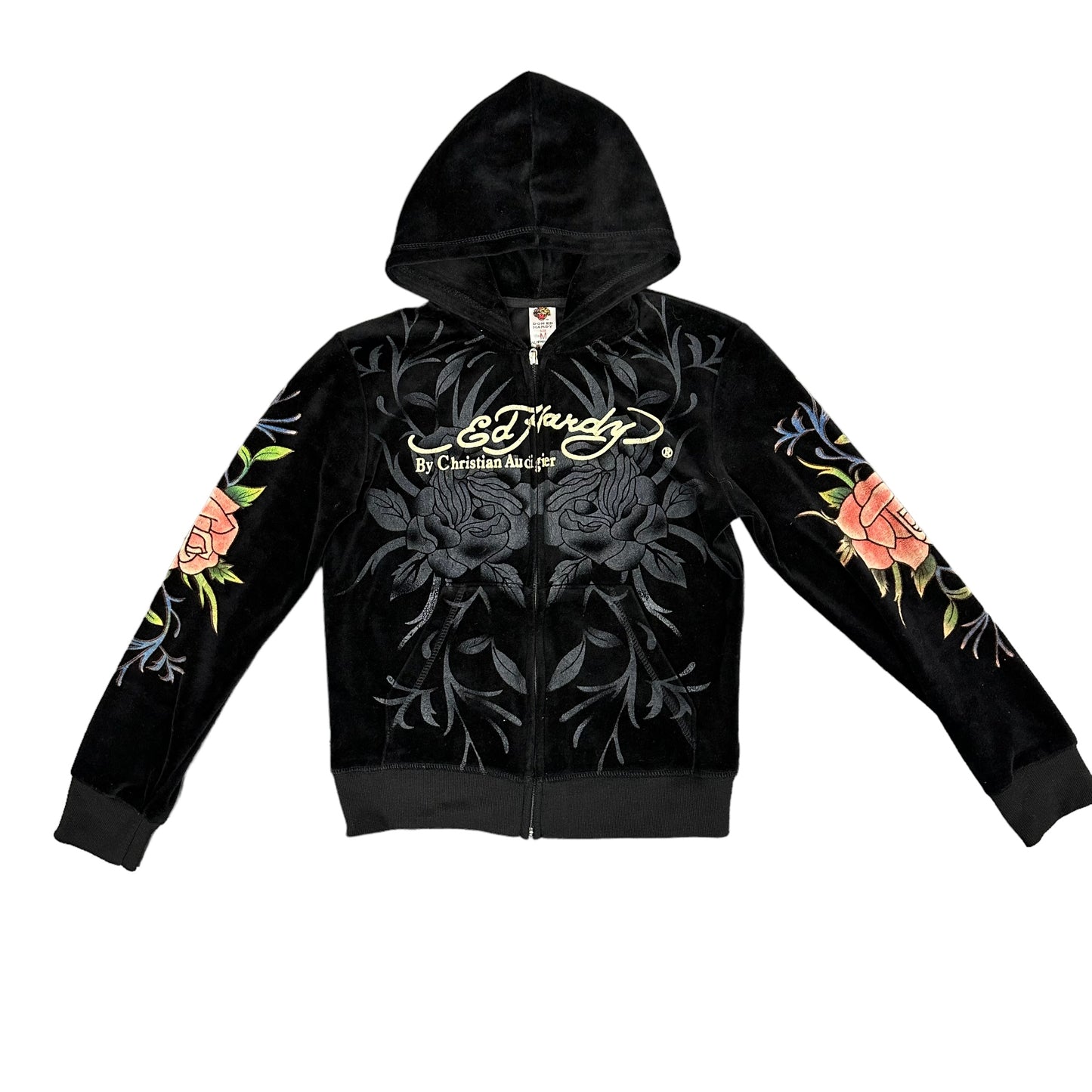 Ed Hardy Black Love Kills Hoodie