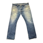 Vintage Levis 501 Distressed Blue Jeans