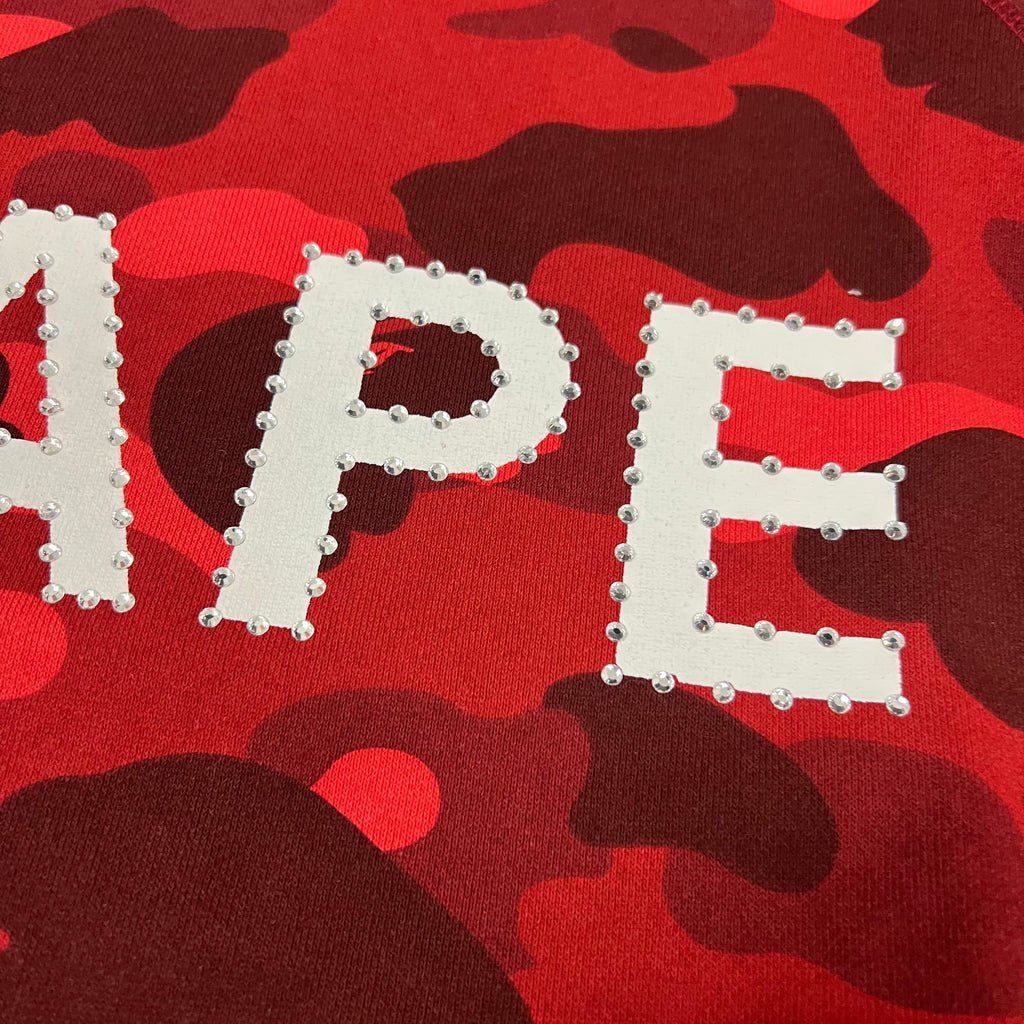 Bape Red Camo Crewneck