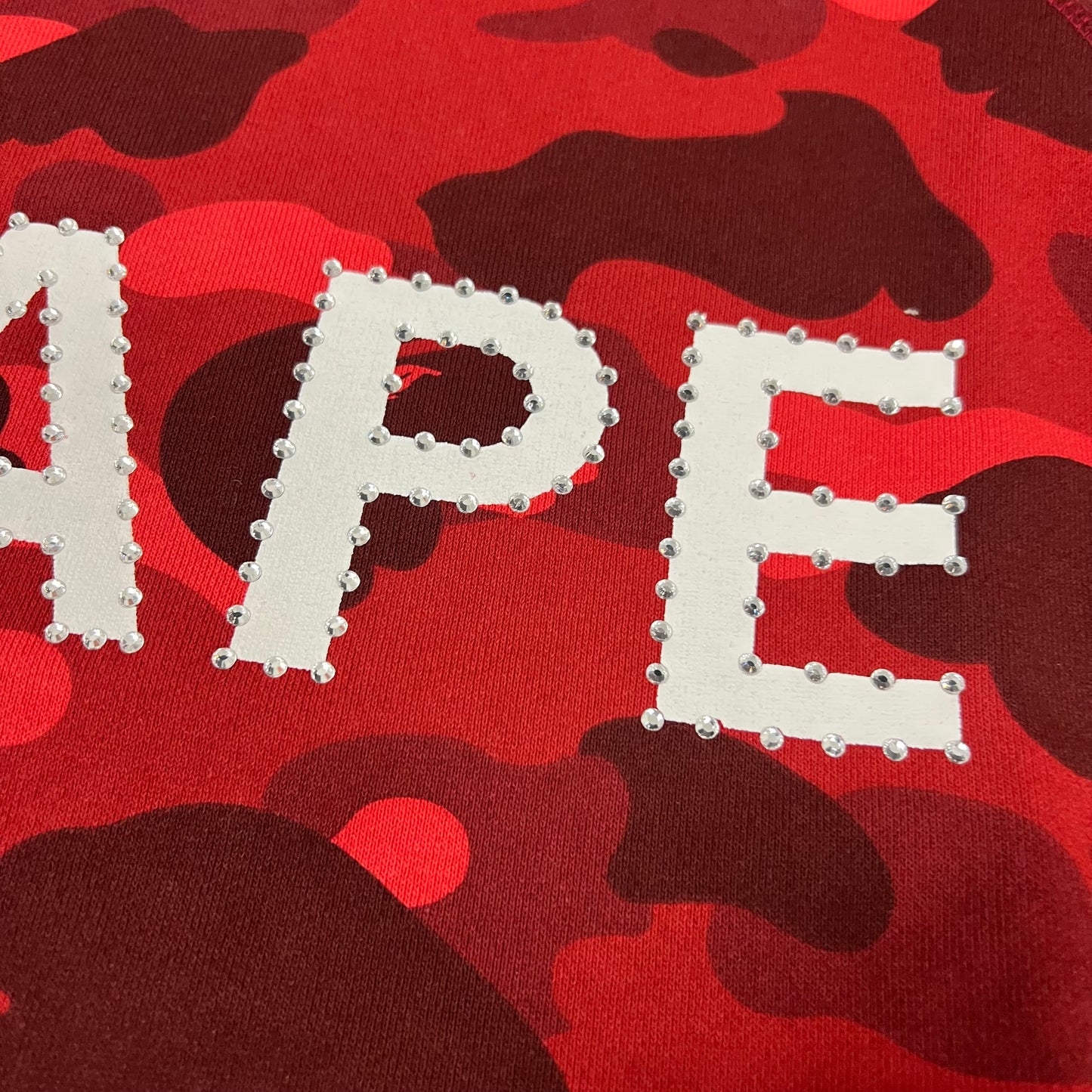 Bape Red Camo Crewneck