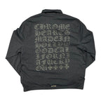 Chrome Hearts Black Nylon Riggins Coach Jacket
