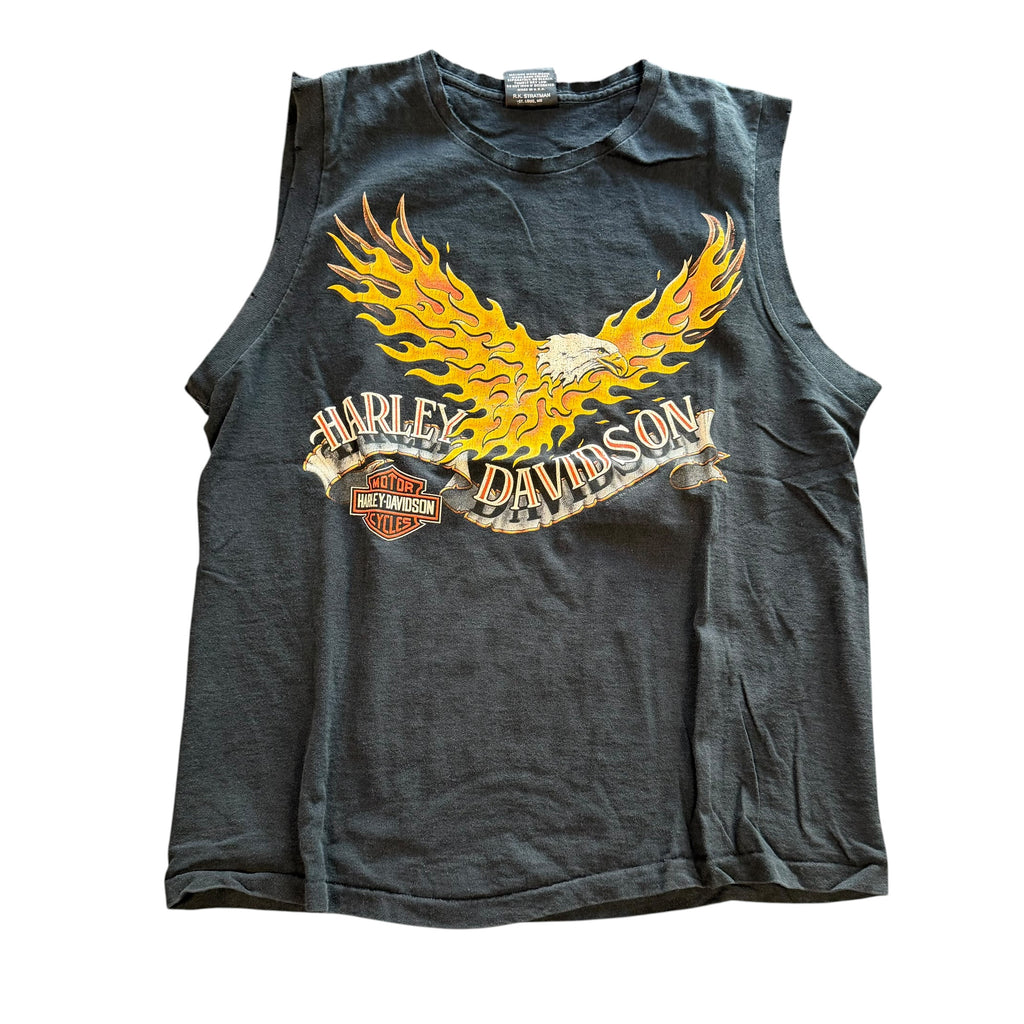 Vintage Harley Davidson Cut Off Shirt