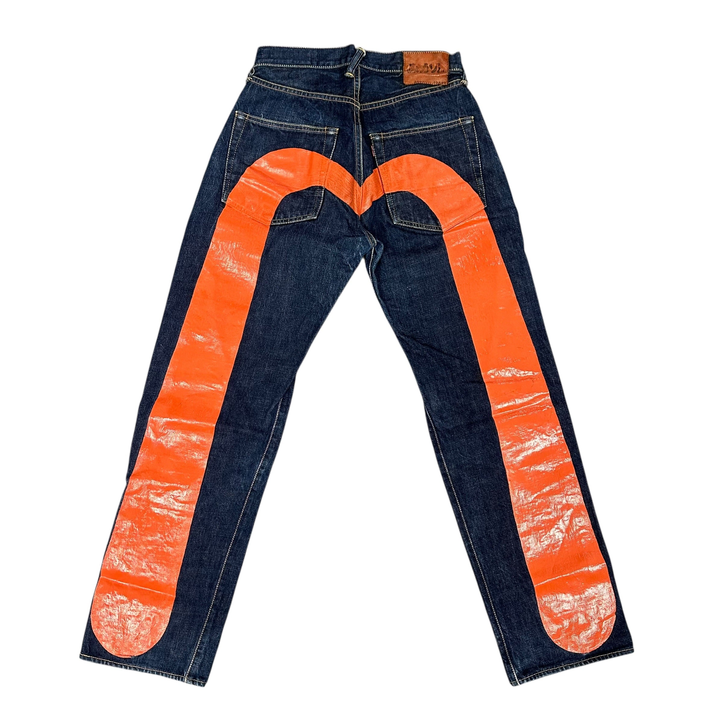 Vintage Evisu Blue/Orange Jeans