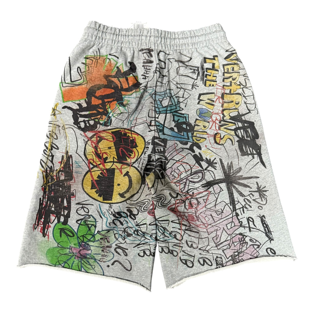 Vertabrae Graffiti Sweat Shorts