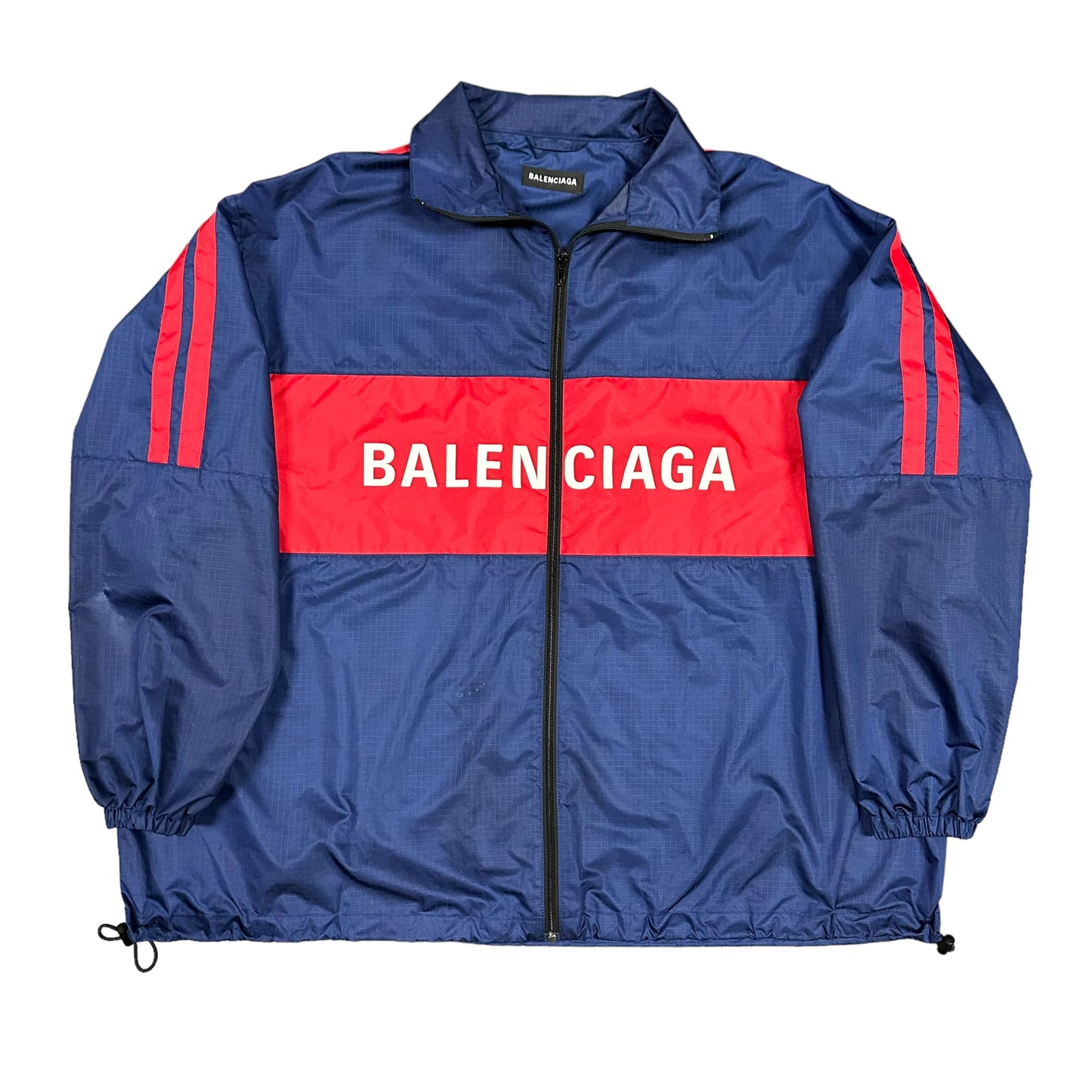 Balenciaga Logo Blue/Red Track Jacket