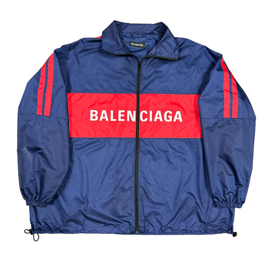 Balenciaga Logo Blue/Red Track Jacket