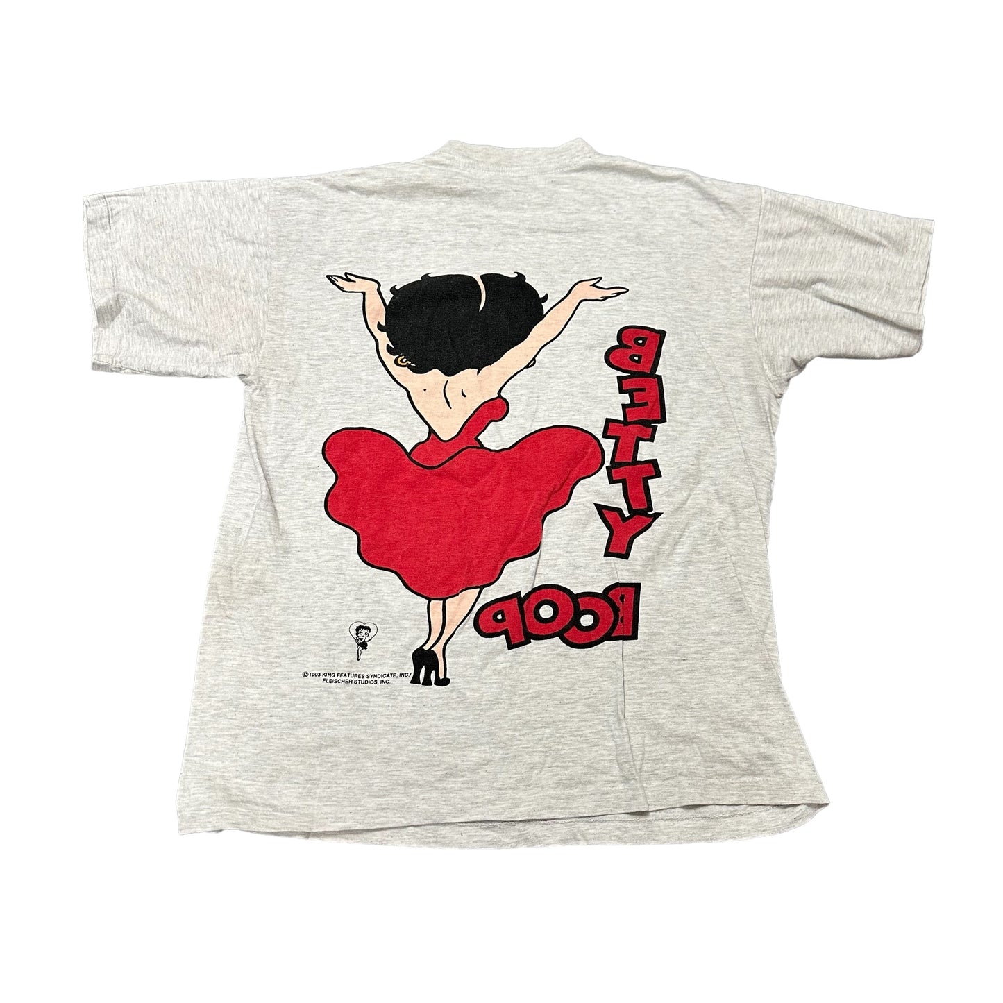 ‘93 Grey Betty Boop Dancing Tee