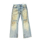 Acne Studios Penicillin Distressed Loose Fit Wide Leg Jeans