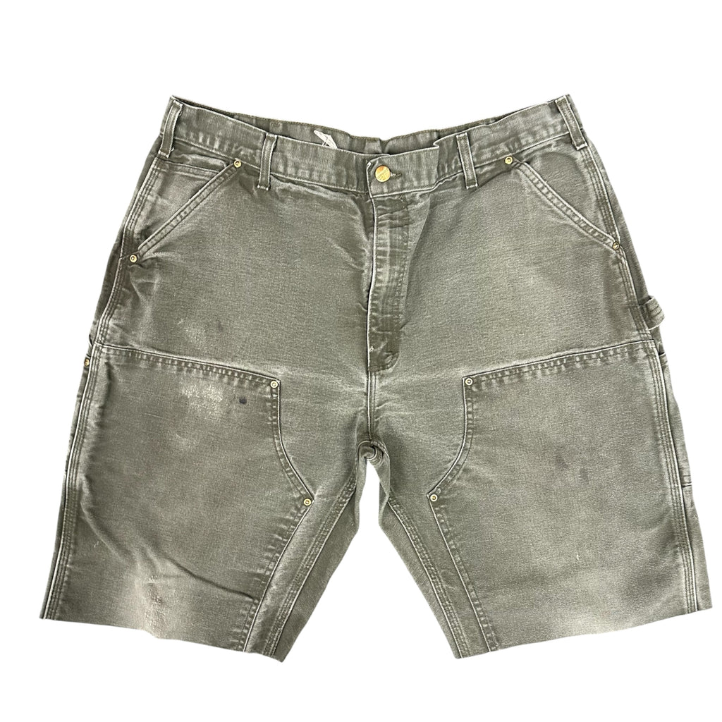 Vintage Olive Carhartt Double Knee Shorts (40)