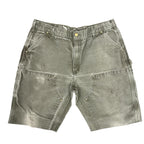 Vintage Olive Carhartt Double Knee Shorts (40)