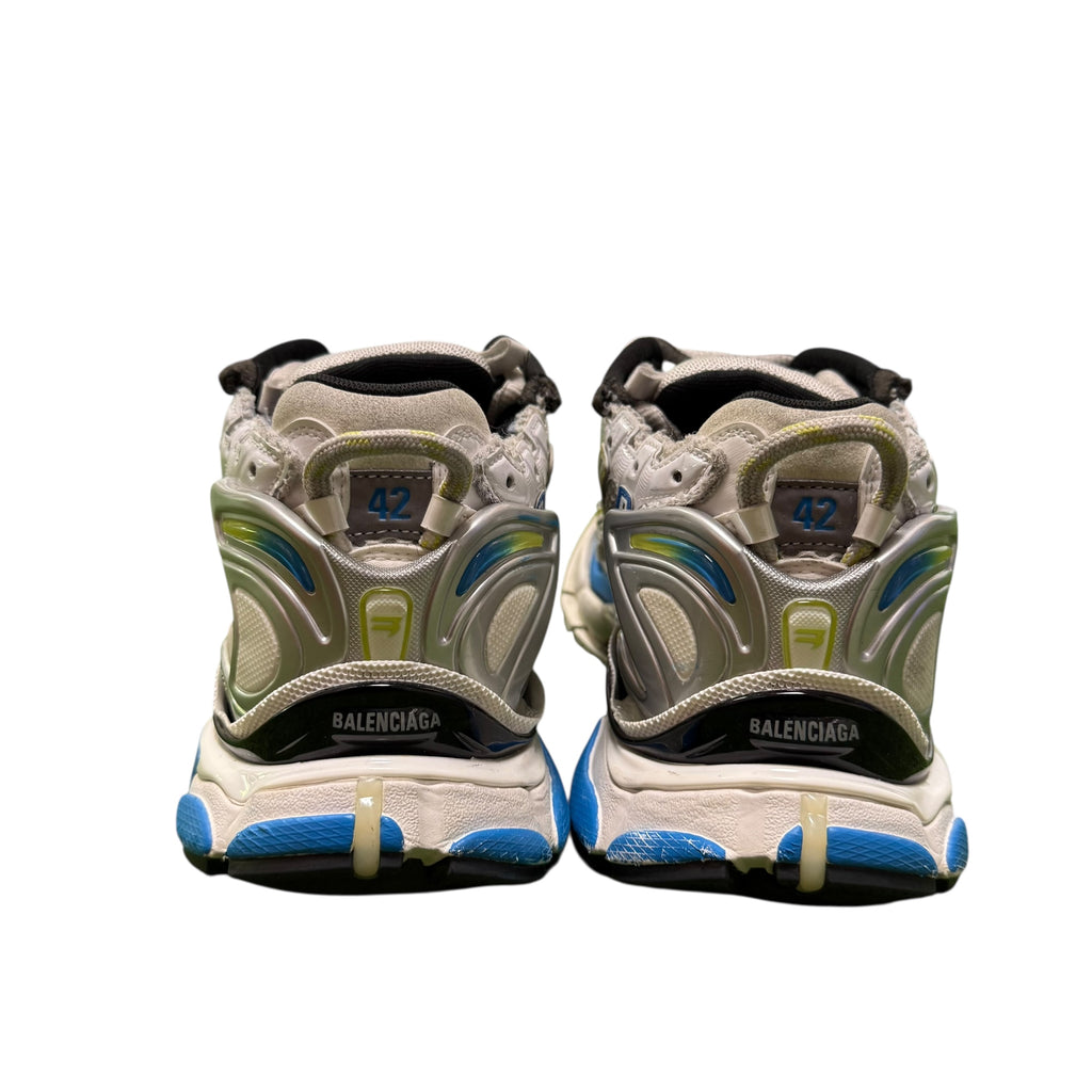 Balenciaga Blue/Lime Runner Sneakers