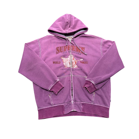 Supreme x True Religion Purple Zip Hoodie