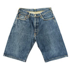 Evisu Blue/Yellow Denim Shorts (34)