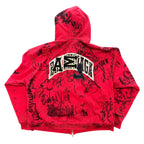 Balenciaga Red Skater Graffiti Jacket