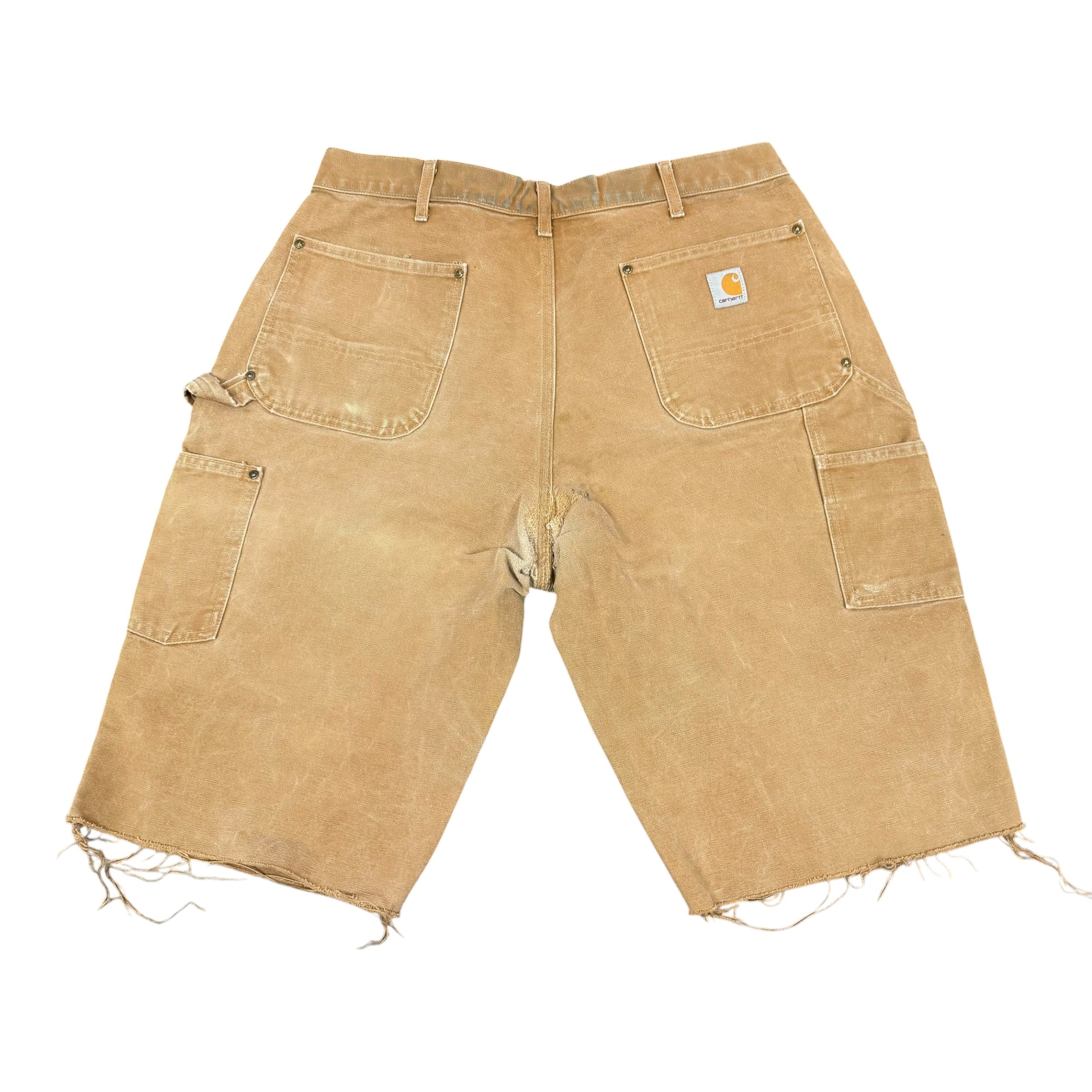 Vintage Carhartt Khaki Double Knee Shorts(38)