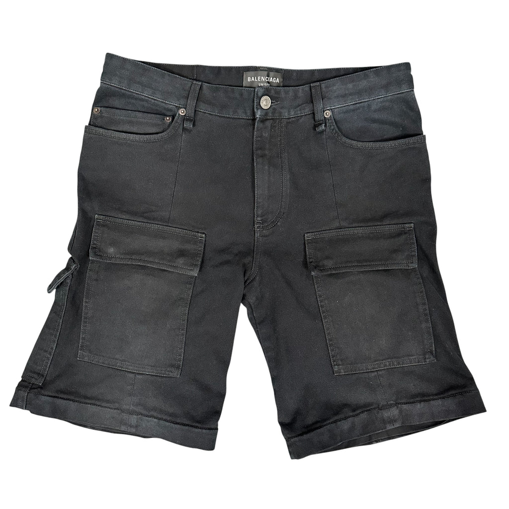 Balenciaga Black Cargo Shorts