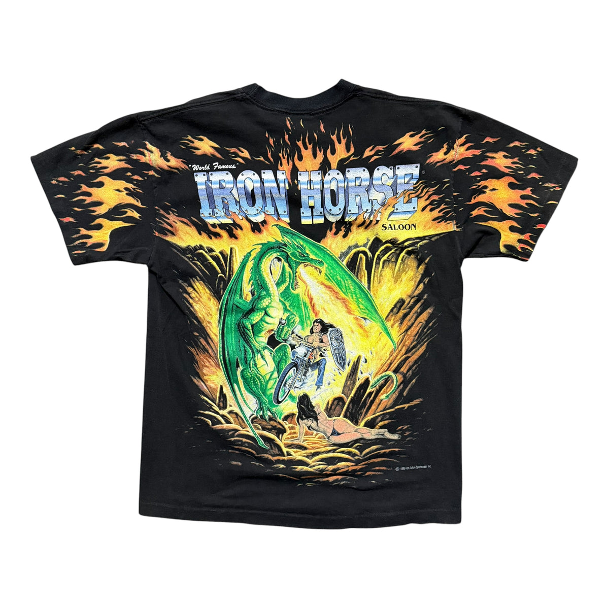 Vintage Black Iron Horse Biker Shirt