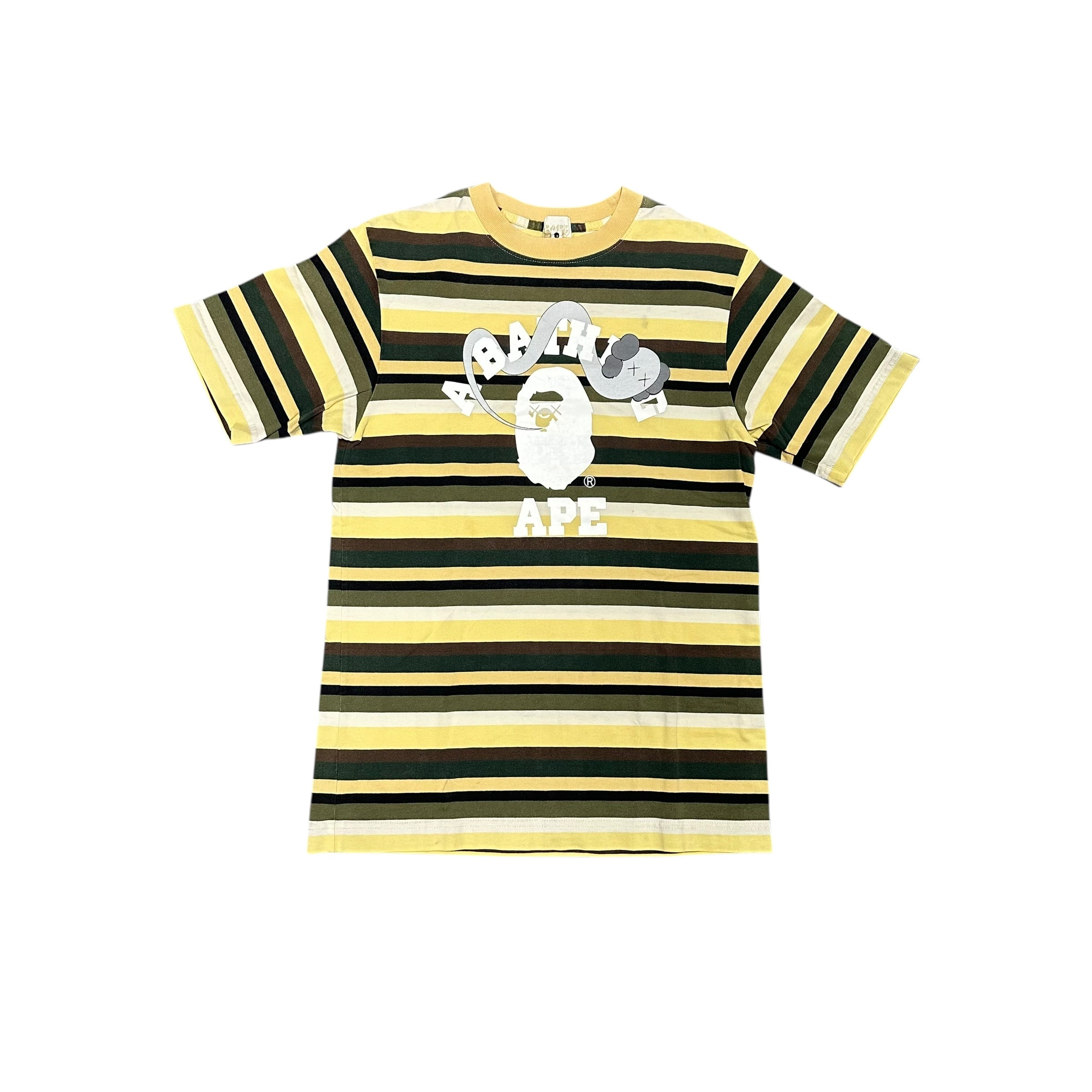 06 Bape X Kaws Striped Tee – Good Times Online Store