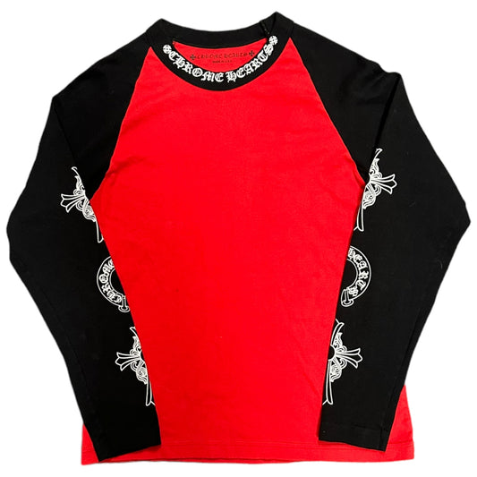 Red Chrome Baseball Tee