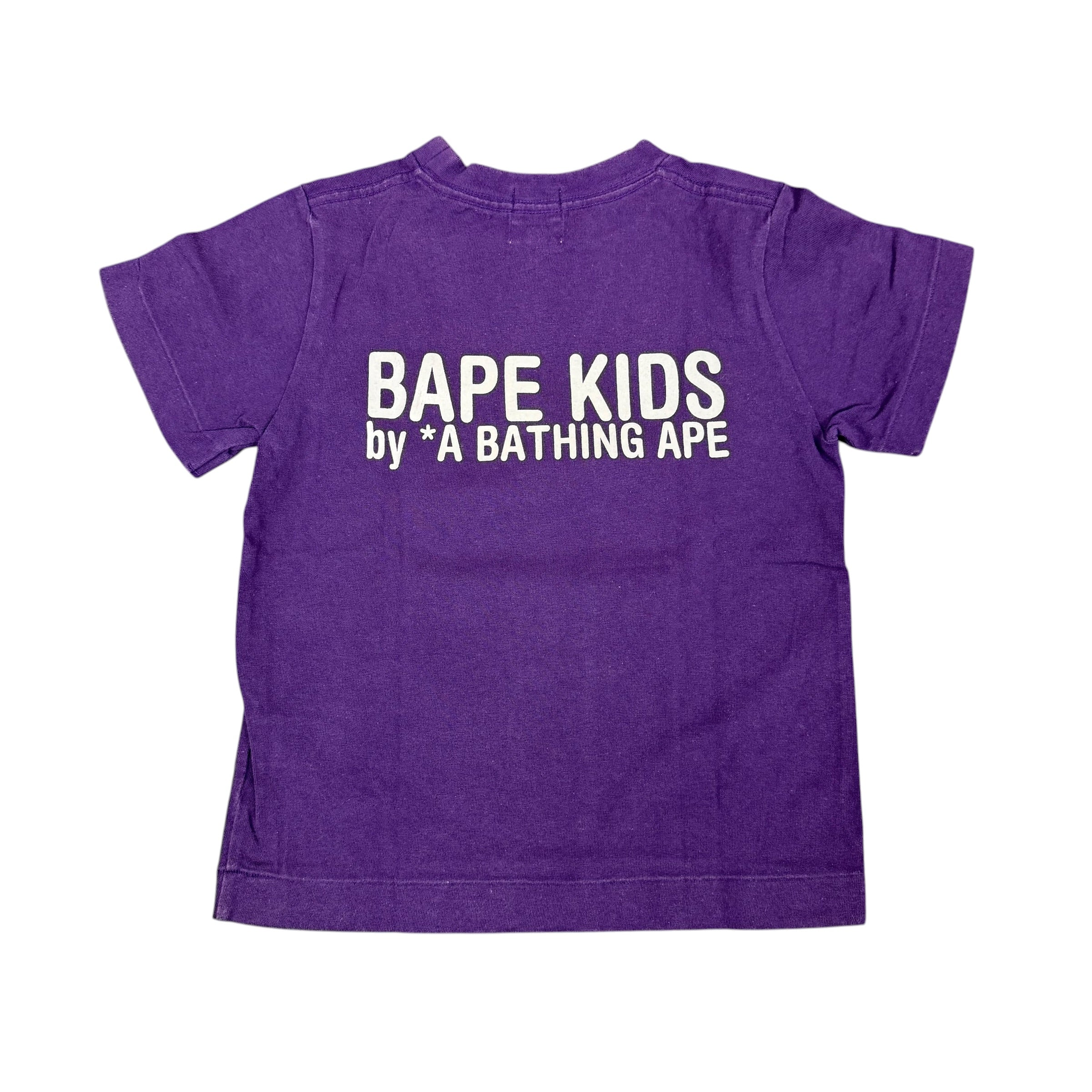 Kids Bape Baby Milo Ape Purple Tee