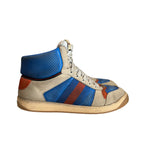 Gucci Screener Blue/Tan/Orange High Sneakers (No Box)