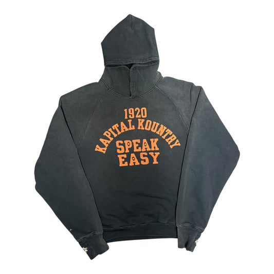 Kapital Black Speak Easy Hoodie