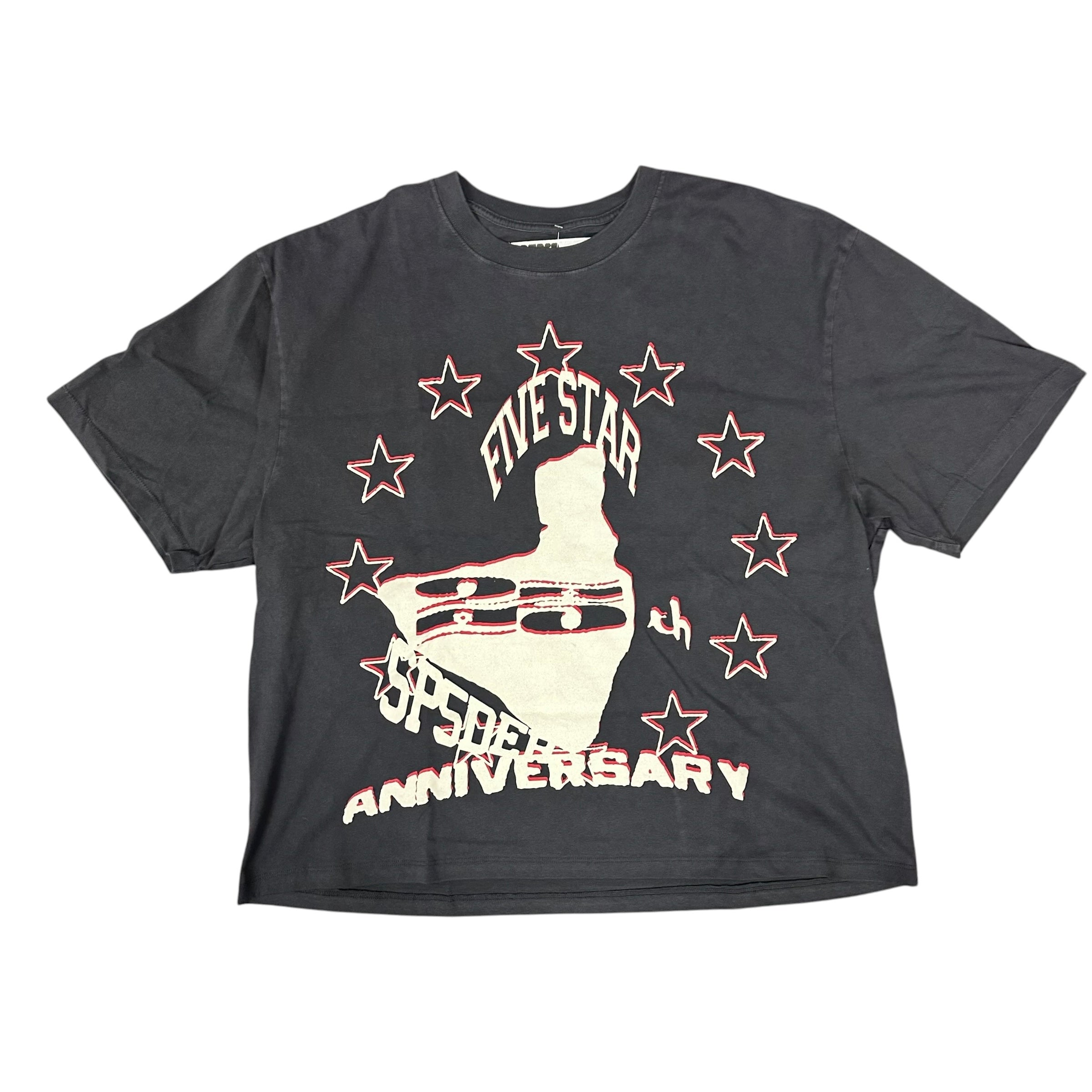 Sp5der Five Star Anniversary Black Tee