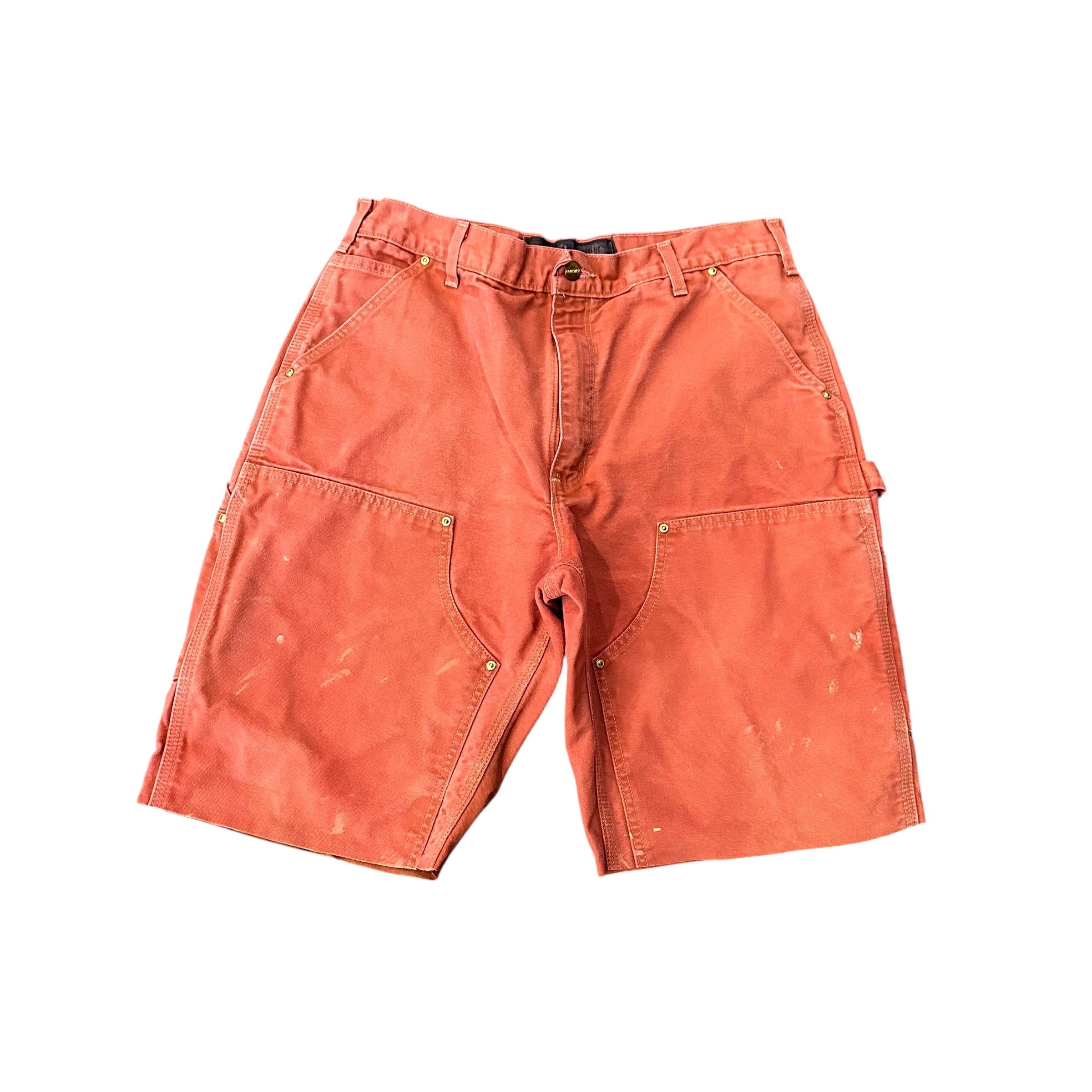 Pink Carhartt Double Knee Shorts (30)