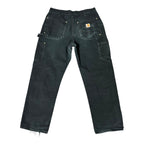 Vintage Carhartt Black Double Knee(32x30)