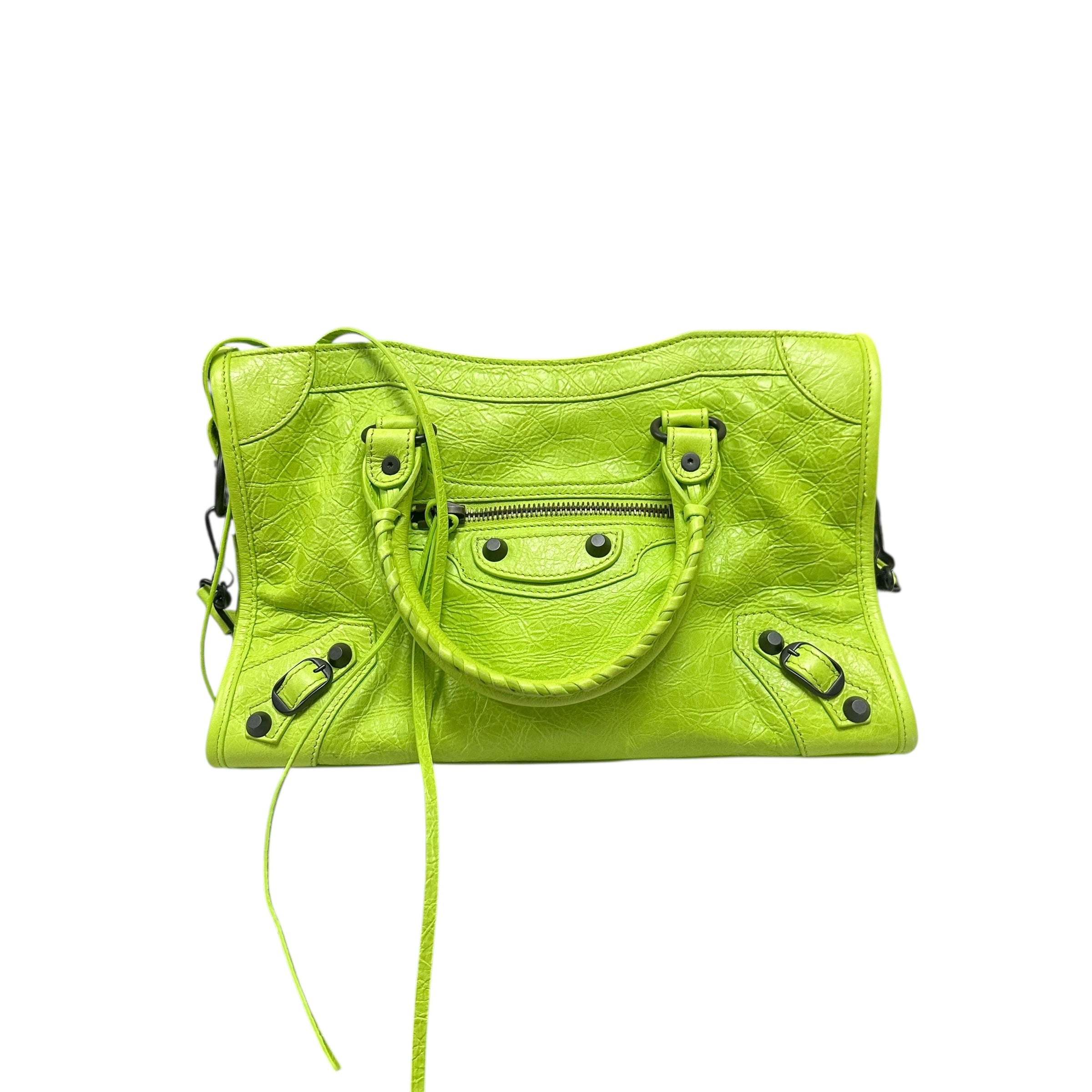 Green Balenciaga Le City Bag