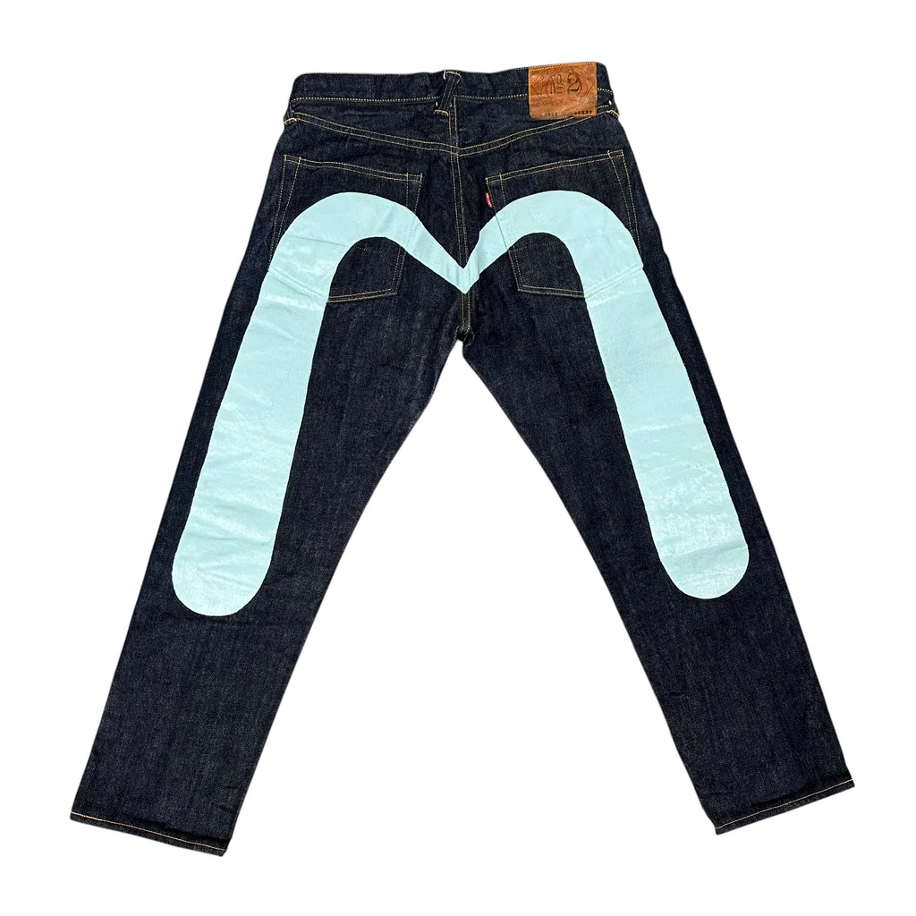 Evisu “No.2” Dark Blue/Baby Blue Jeans (32x29)