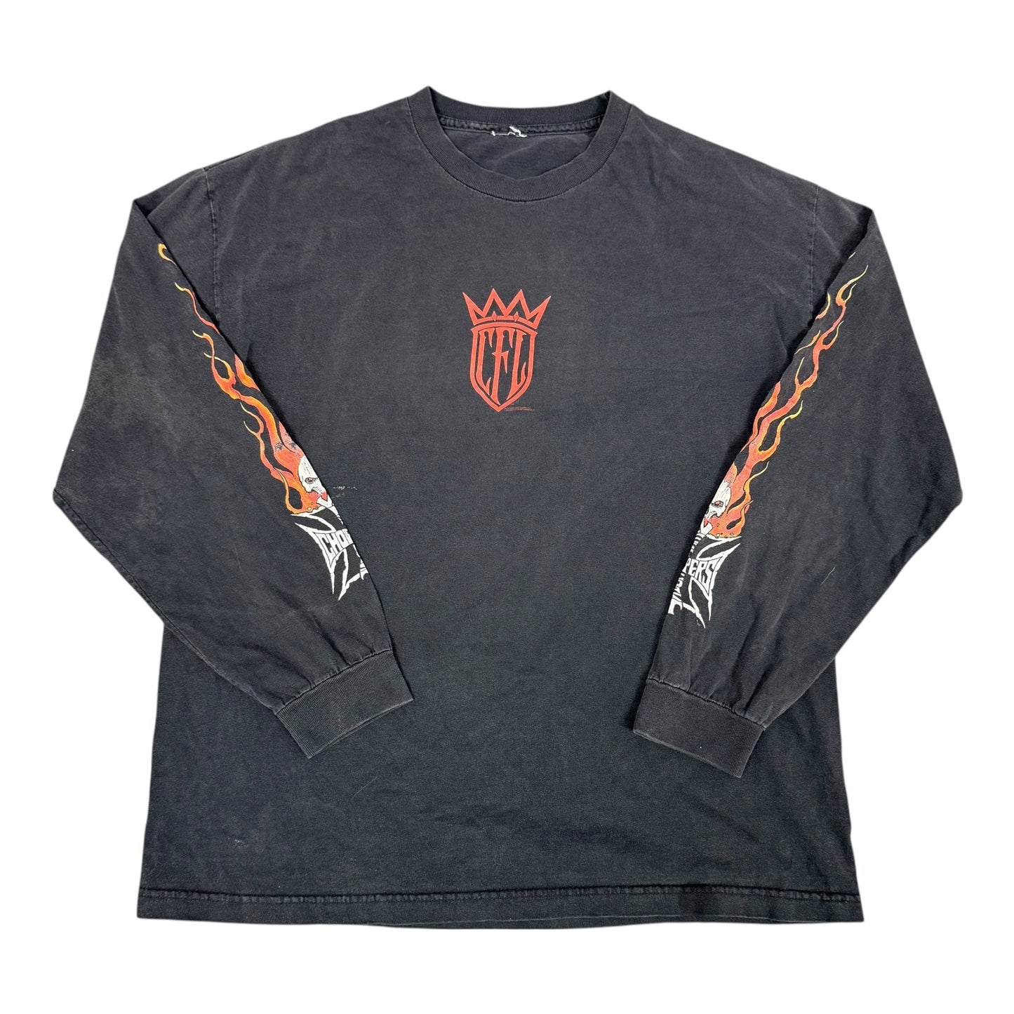 Vintage West Coast Chopper Black/Red L/S Tee