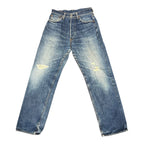 Evisu Blue/Red/Wht Embroidered Logo Jeans