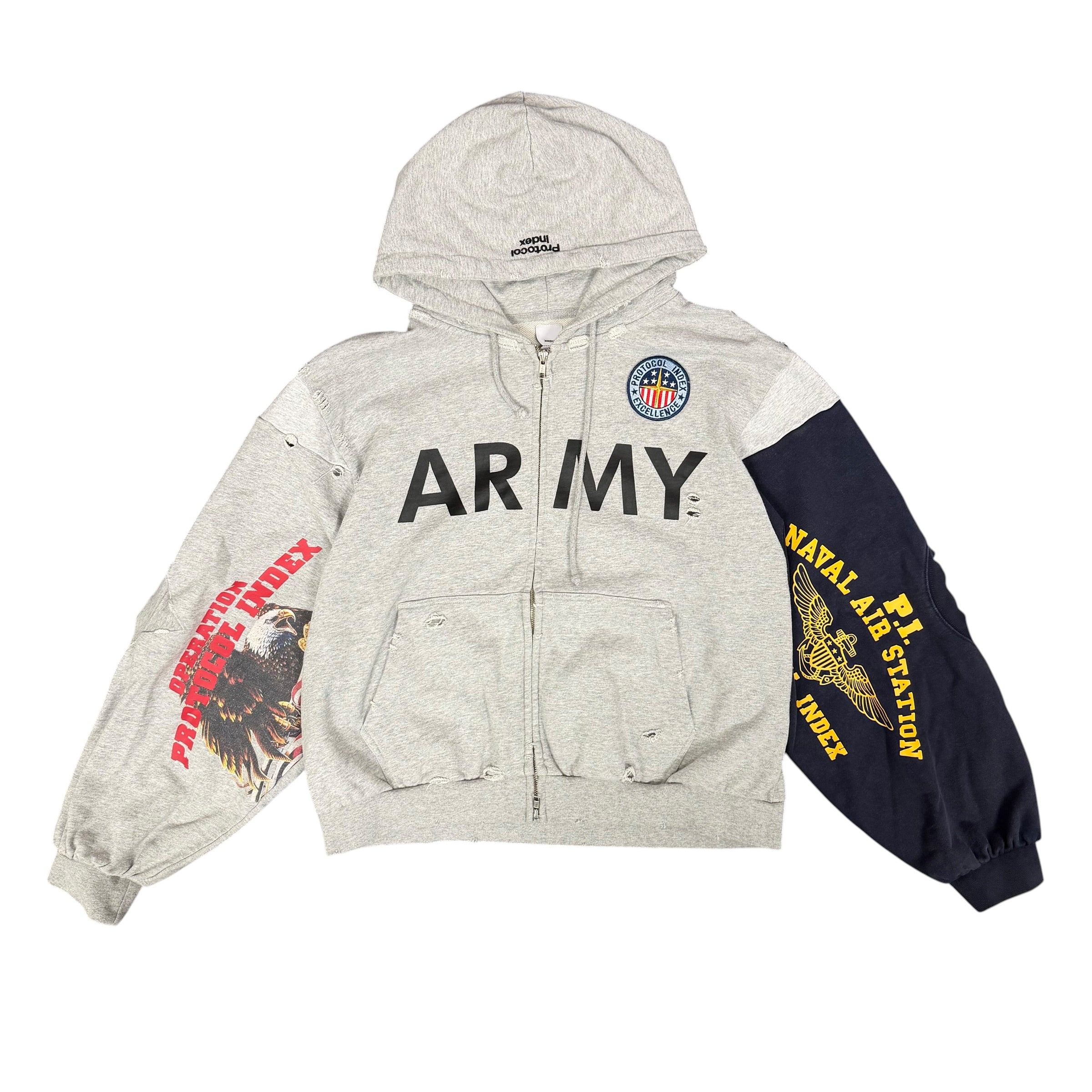 Protocol Index Reconstructed Army Hoodie