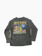 Vintage Iron Horse Saloon Long Sleeve Henley