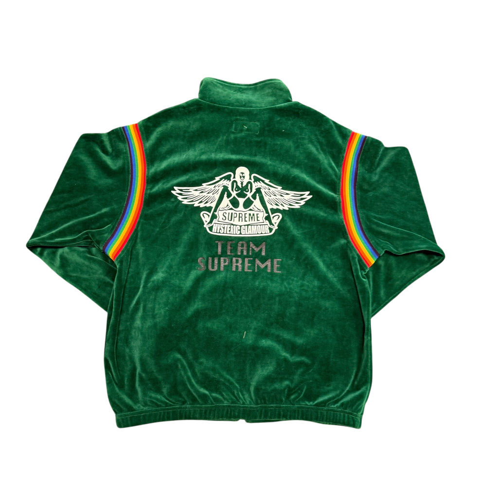 Hysteric Glamour x Supreme Green Velour Jacket