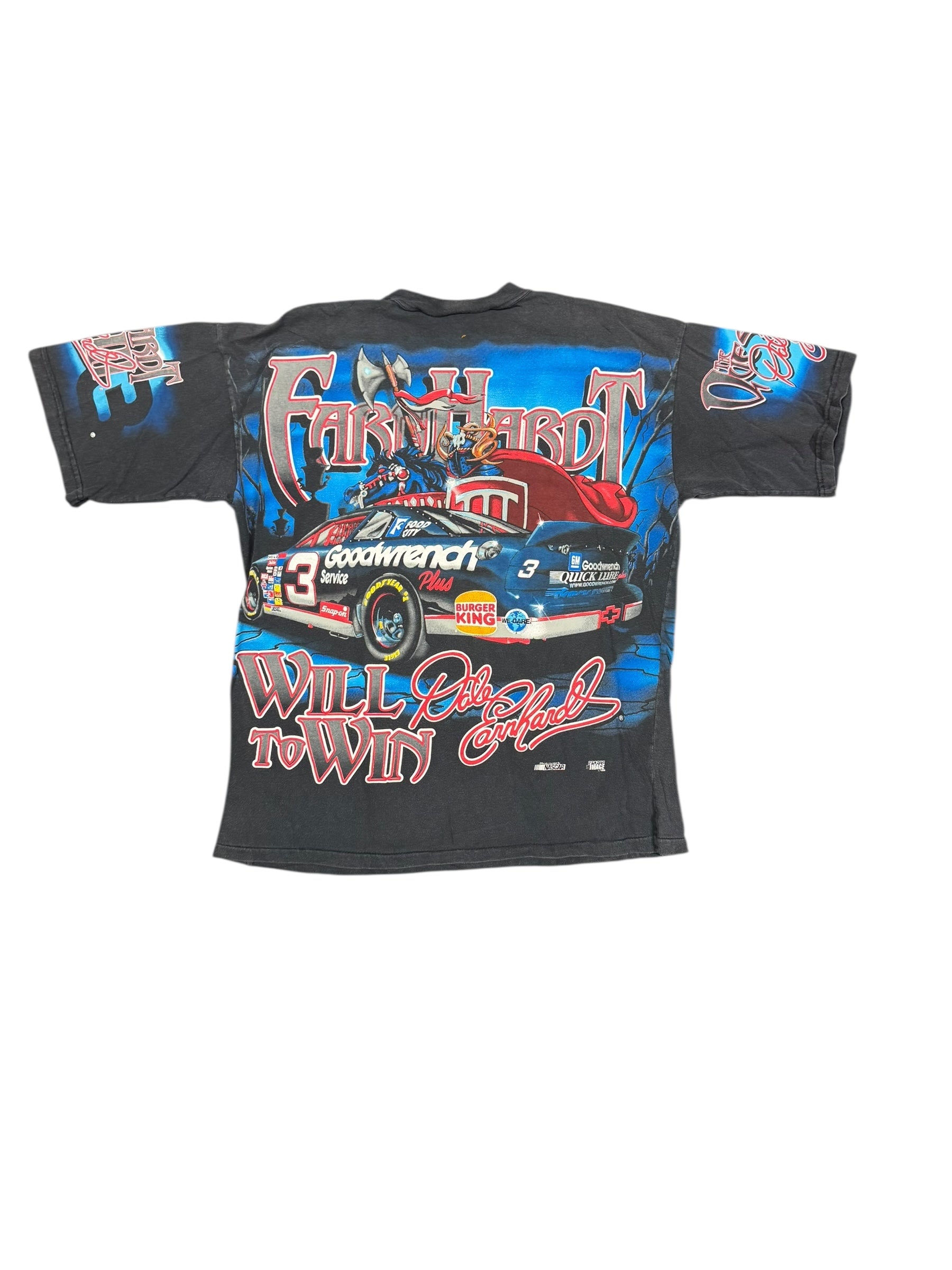 Black The Quest Nascar All Over Print Shirt