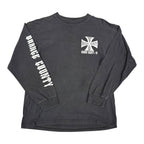 Vintage West Coast Chopper Black/White L/S Tee