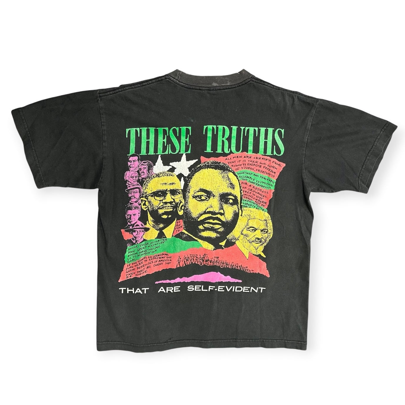 Vintage Martin Luther King Jr. and Malcolm X Tee