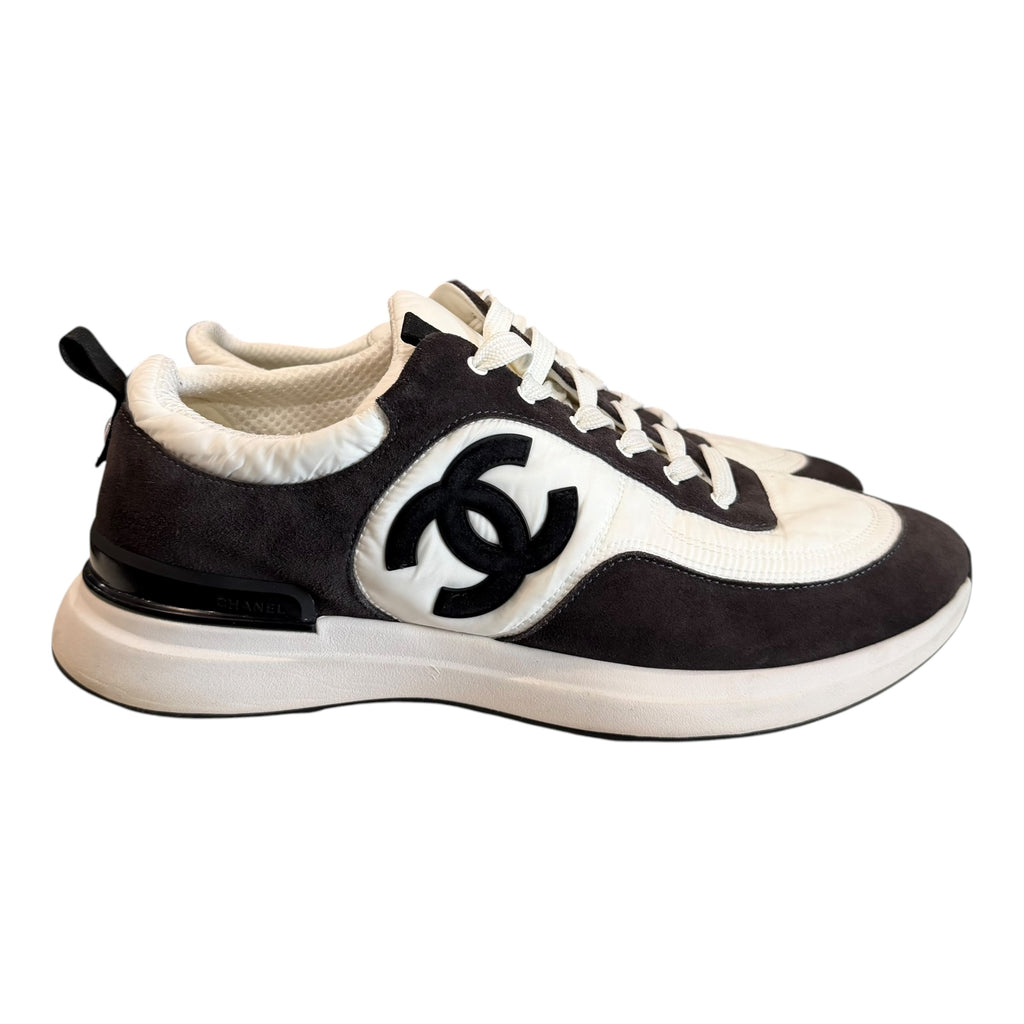 Chanel Grey/Black Trainers Low