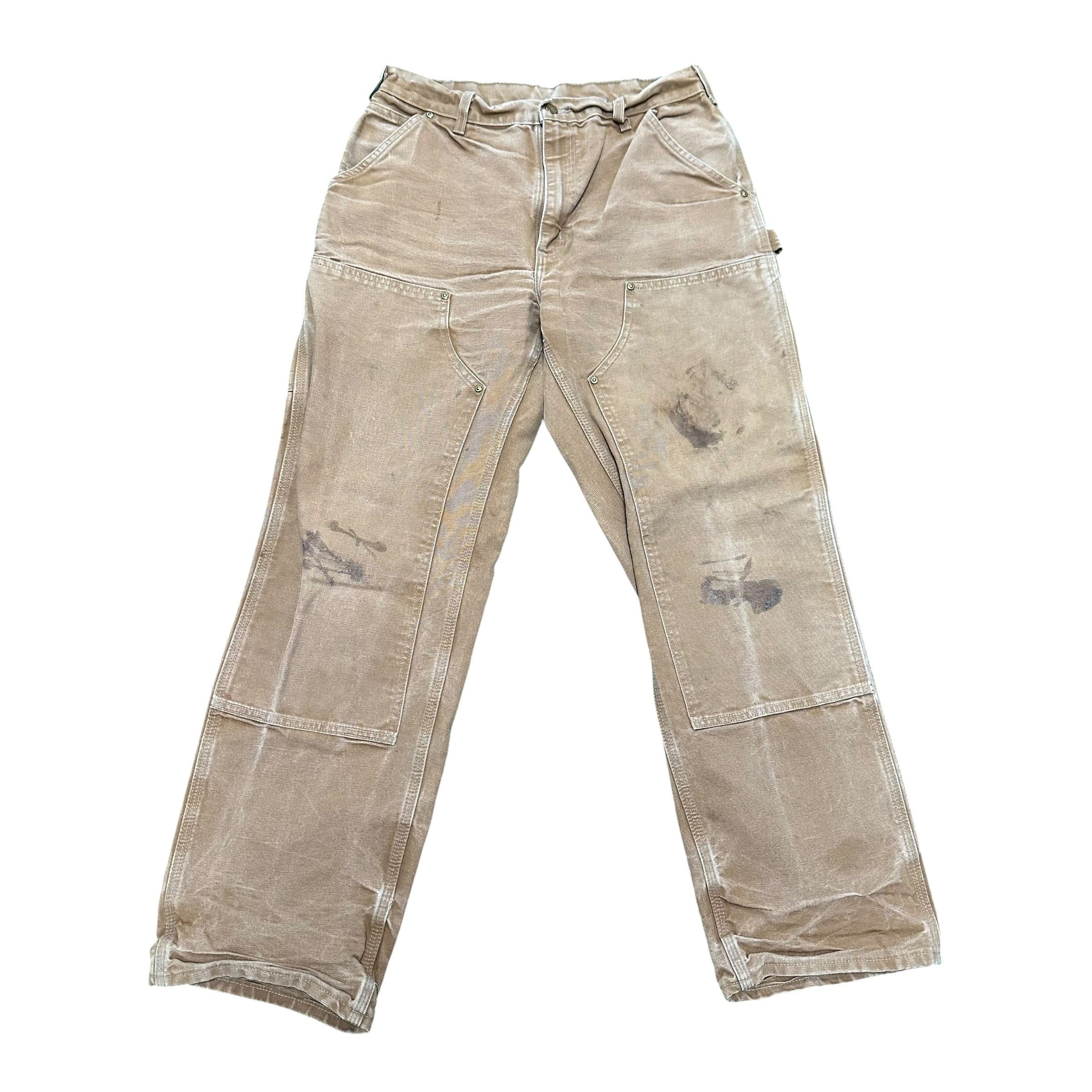 Tan Carhartt Double Knee Pants