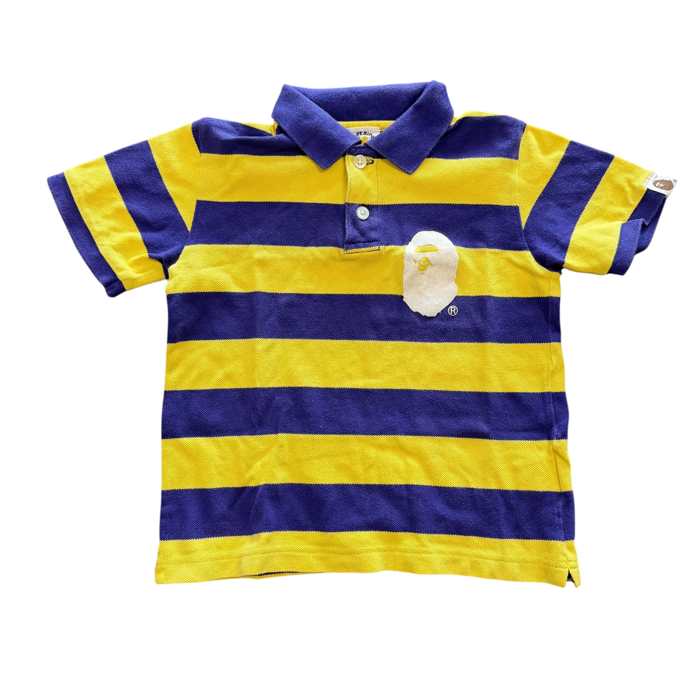 Bape Kids Purple/Yellow Polo