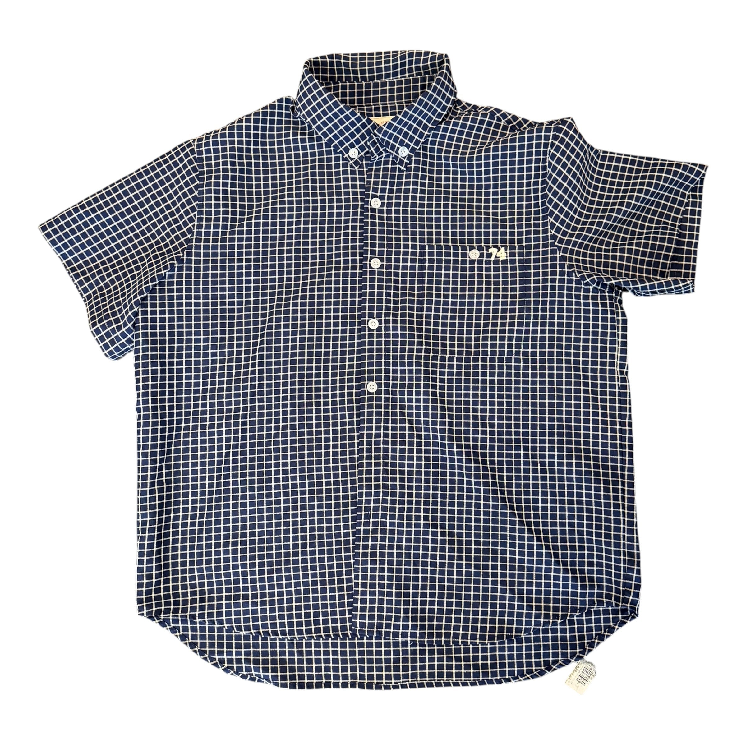 74 is War Navy Short Sleeve Flannel