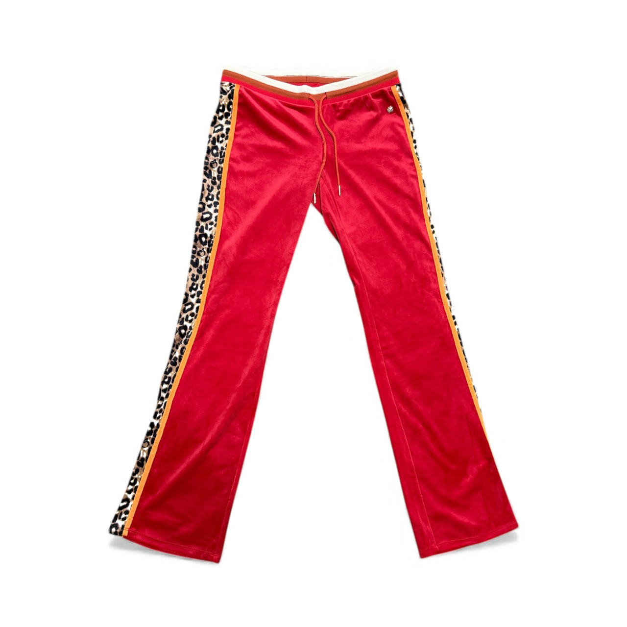 Apple Bottoms Red Velour Track Pants