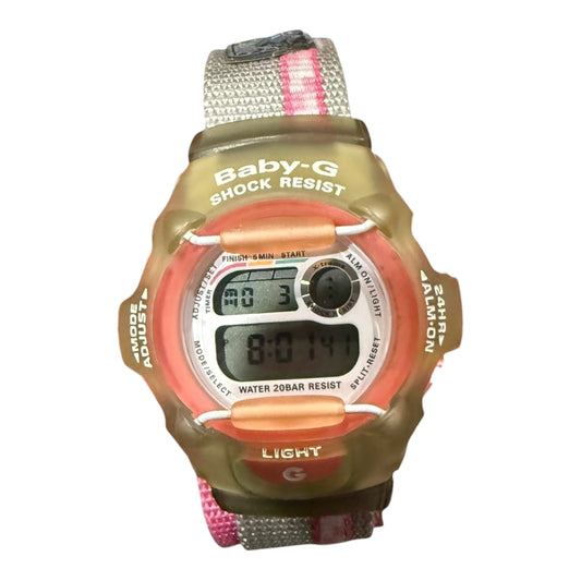 Pink Velcro Baby G Shock