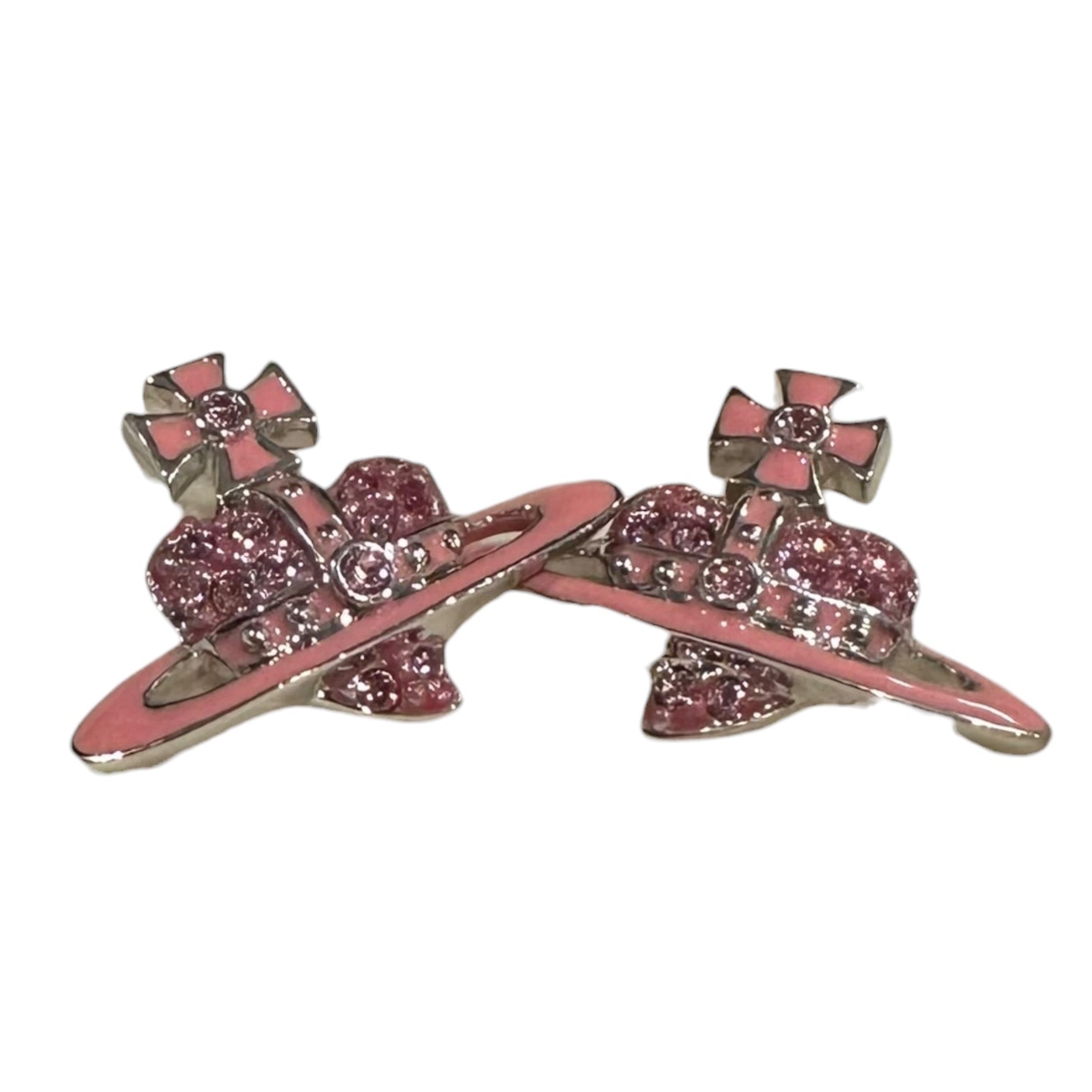Vivienne Westwood Pink Heart Earrings