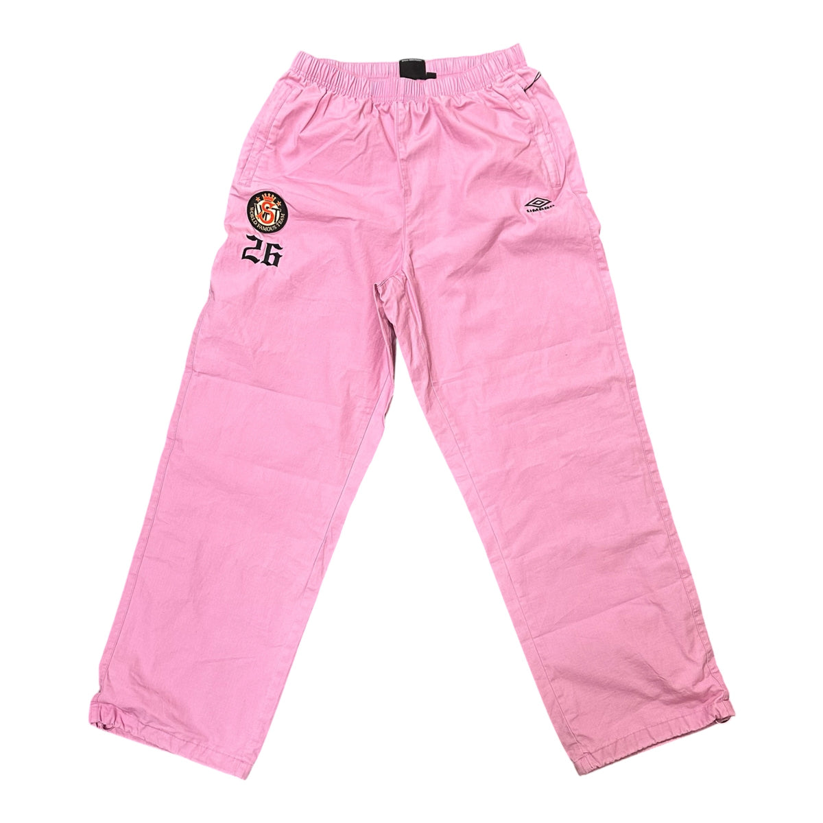 NEW Supreme x Umbro Cotton Ripstop Track Pant ‘Pink’