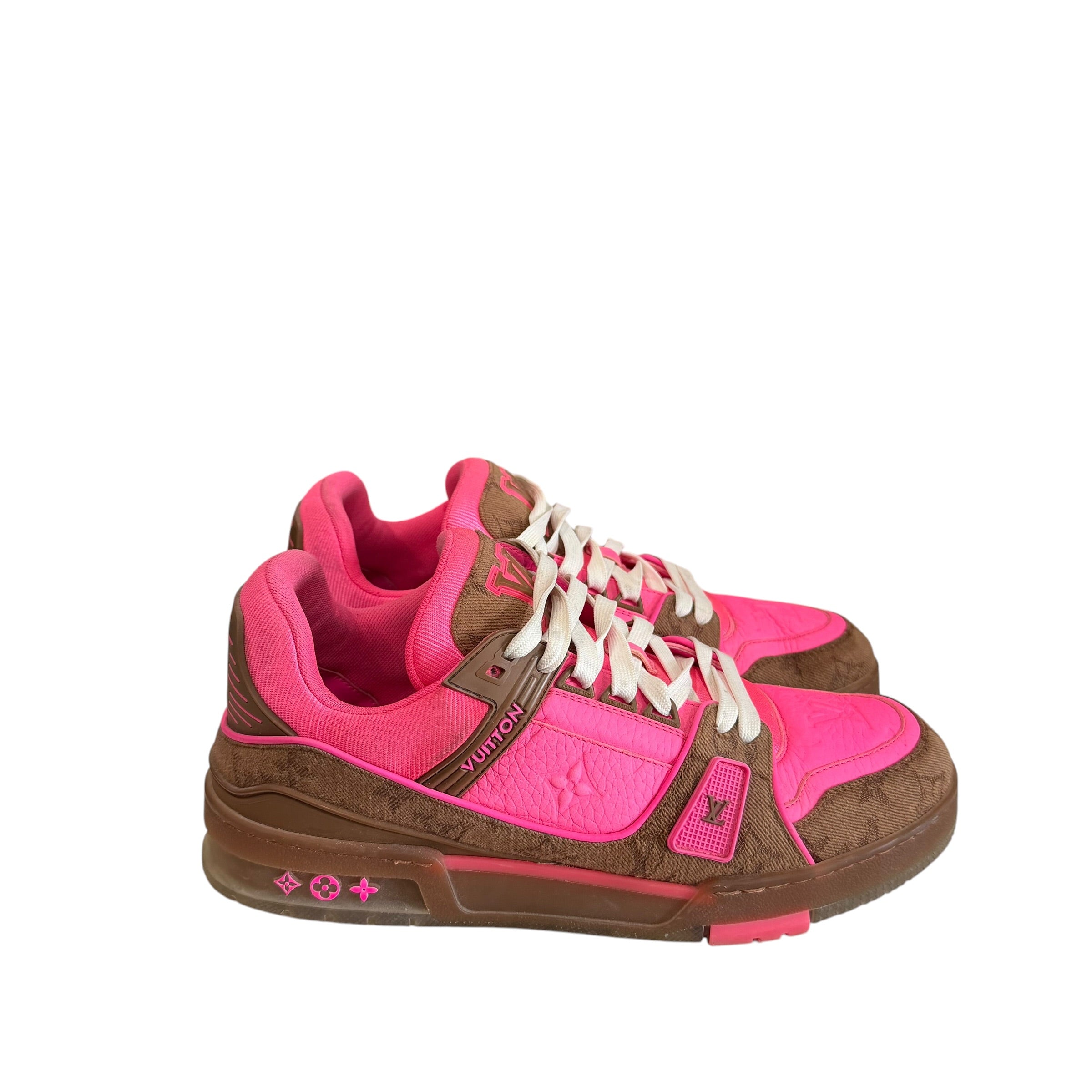 Louis Vuitton Pink/Brown Trainers (No Box)